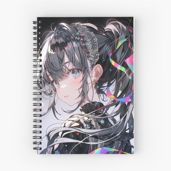 Item preview, Iridescent Holographic Twintails Anime Girl designed and sold by bubblegoth.