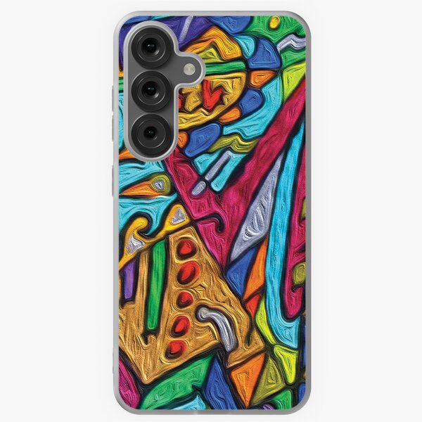 The Delivery a whimsical hand drawing with vibrant multicolors. Samsung Galaxy Soft Case