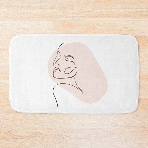 Item preview, One line woman face drawing, Abstract minimal female single line art  designed and sold by MusesWhispers.