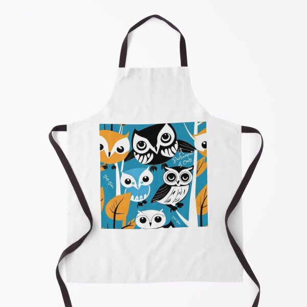 Item preview, A Parliament of Owls colourful Scandinavian-inspired vintage design designed and sold by saywhatcreative.