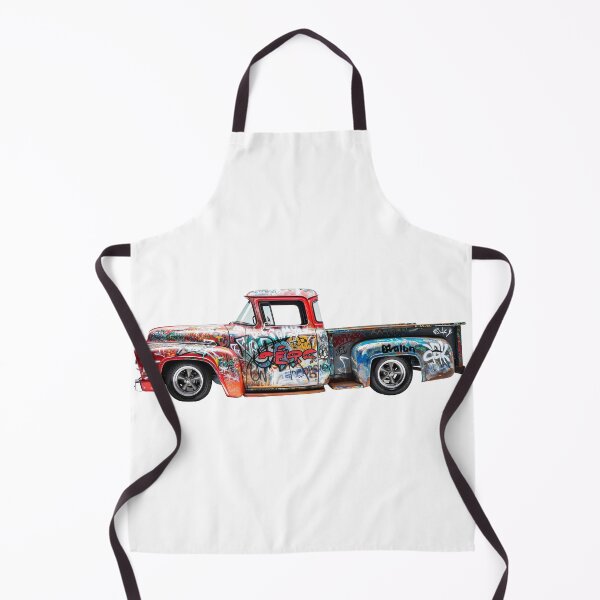 Item preview, Graffiti Vintage F100 Art Print - Retro Street Style designed and sold by 33wolvesdesigns.