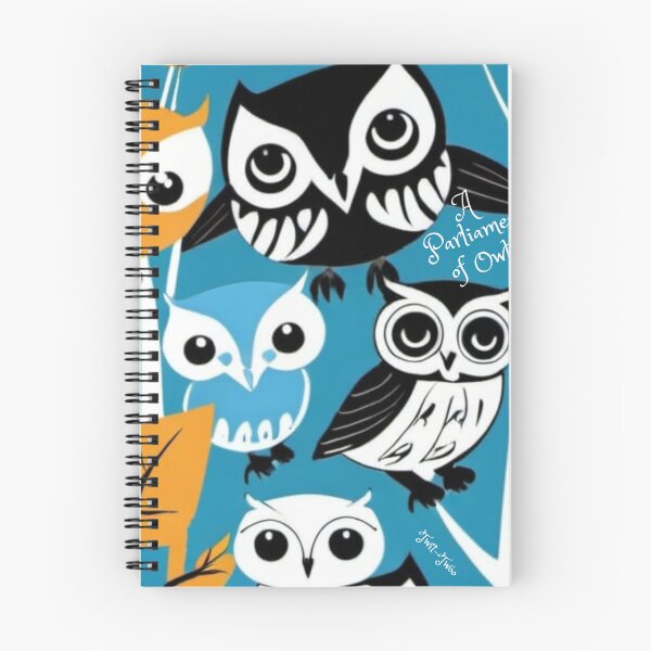 Item preview, A Parliament of Owls colourful Scandinavian-inspired vintage design designed and sold by saywhatcreative.