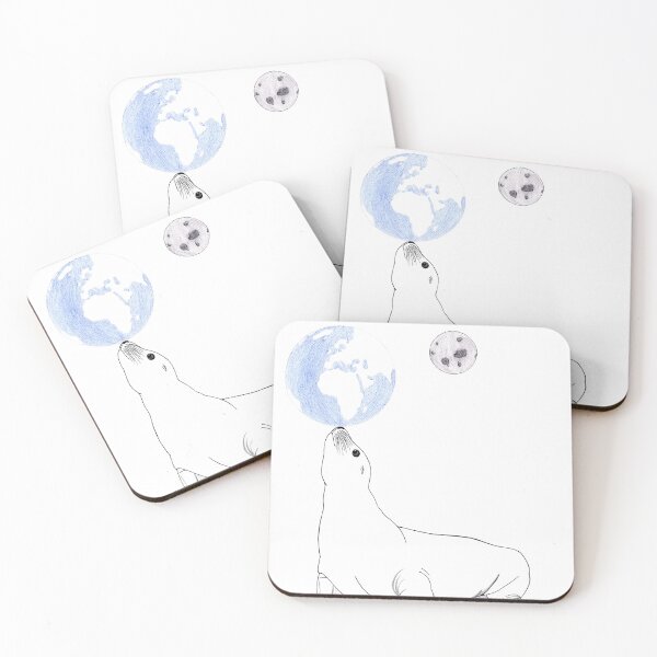 Item preview, the sea lion and the world designed and sold by ArtAMateur.
