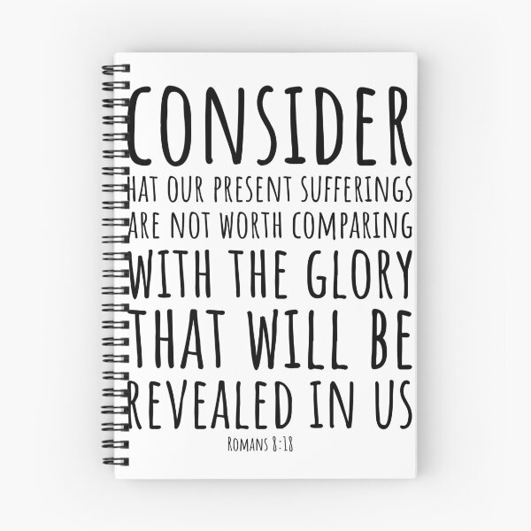 Item preview, Short bible quotes about life: Present Suffering and Future Glory designed and sold by Minimalist Quotes and Sayings.