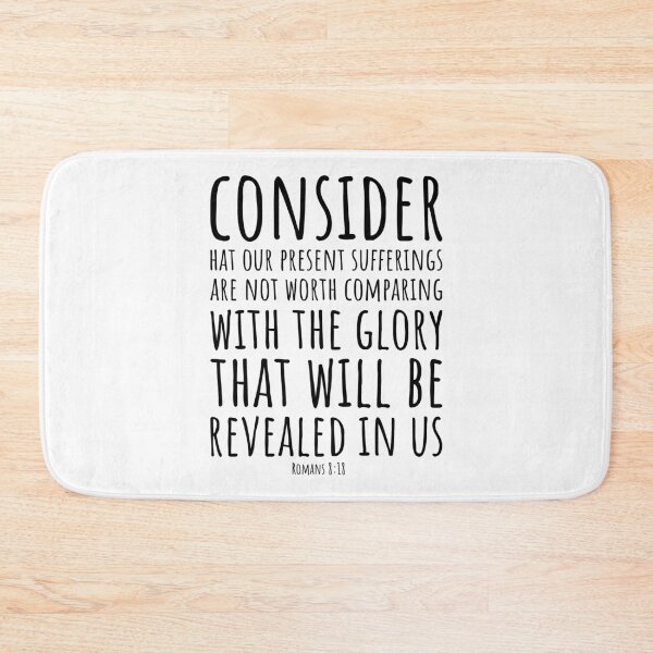 Item preview, Short bible quotes about life: Present Suffering and Future Glory designed and sold by Minimalist Quotes and Sayings.