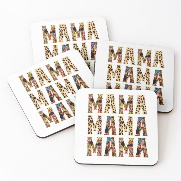 Item preview, Mama, Retro Mixed Color Splash Leopard Print Design designed and sold by Raise2Shine.