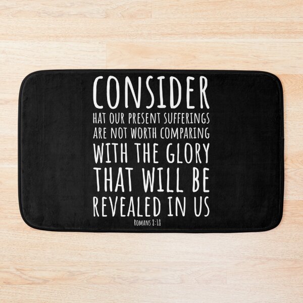Item preview, Short bible quotes about life: Present Suffering and Future Glory designed and sold by Minimalist Quotes and Sayings.