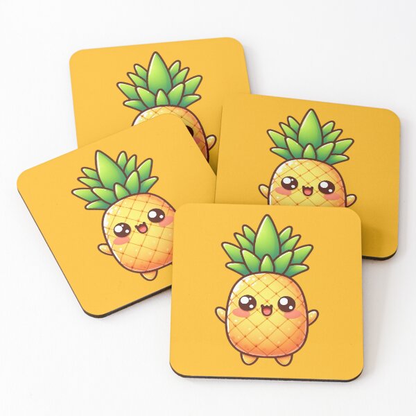 Item preview, Cute Anthropomorphic Pineapple designed and sold by Delamoon.