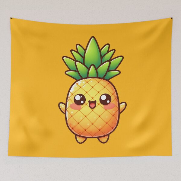 Item preview, Cute Anthropomorphic Pineapple designed and sold by Delamoon.