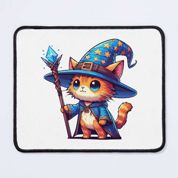 Item preview, Kawaii Ginger Wizard Cat designed and sold by TomFrontierArt.