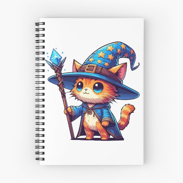 Item preview, Kawaii Ginger Wizard Cat designed and sold by TomFrontierArt.