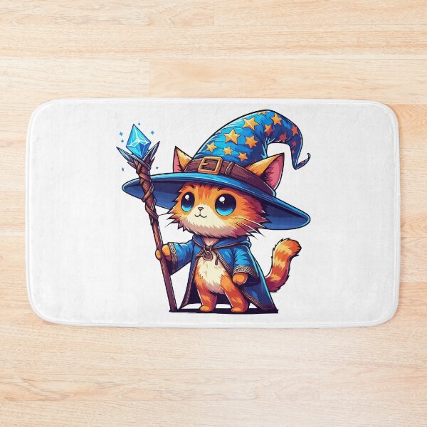 Item preview, Kawaii Ginger Wizard Cat designed and sold by TomFrontierArt.