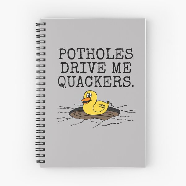 Item preview, Potholes Drive Me Qackers, Driver Motorist Duck Funny designed and sold by doodlerob.