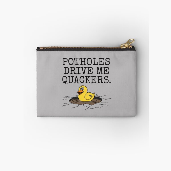 Item preview, Potholes Drive Me Qackers, Driver Motorist Duck Funny designed and sold by doodlerob.
