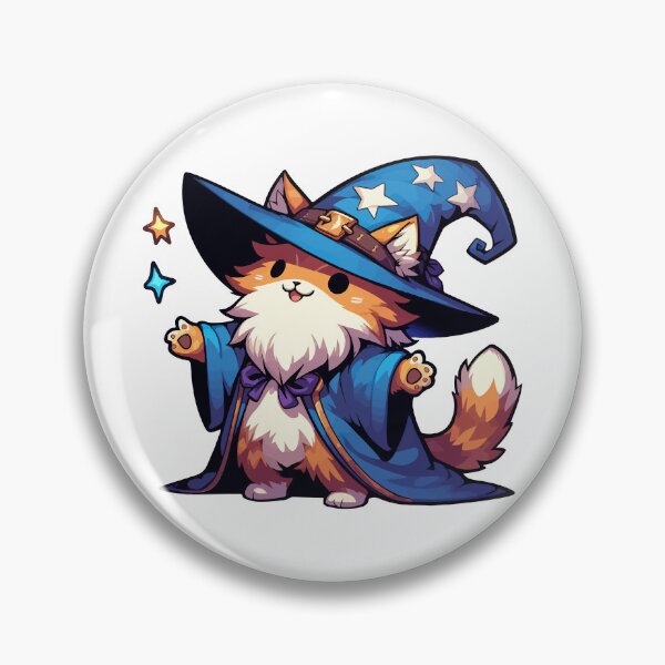 Item preview, Kawaii Ginger Cat Wizard designed and sold by TomFrontierArt.