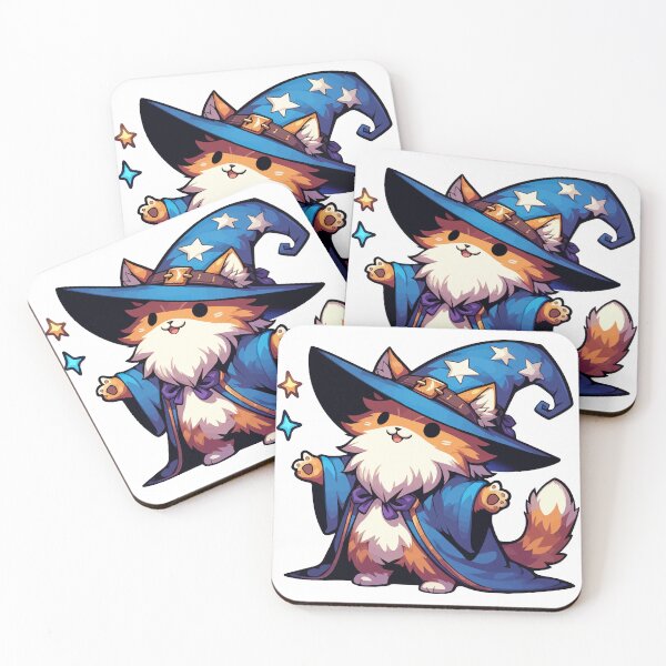 Item preview, Kawaii Ginger Cat Wizard designed and sold by TomFrontierArt.