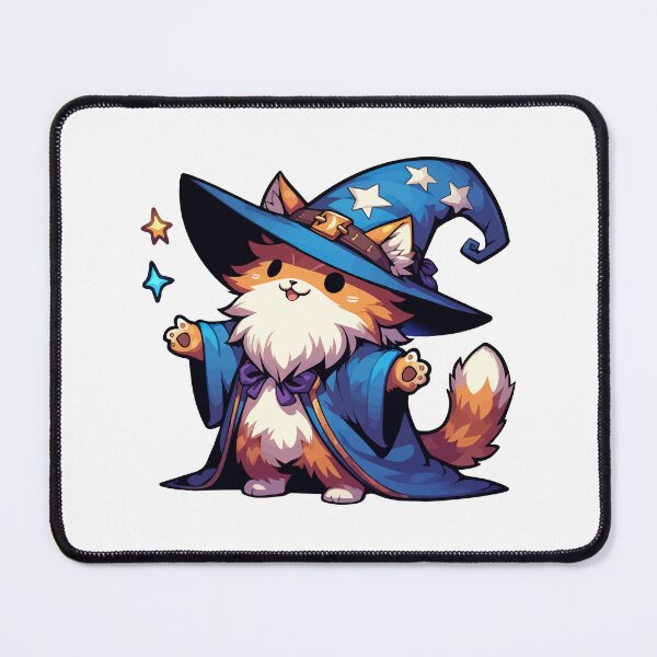 Item preview, Kawaii Ginger Cat Wizard designed and sold by TomFrontierArt.