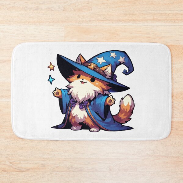 Item preview, Kawaii Ginger Cat Wizard designed and sold by TomFrontierArt.
