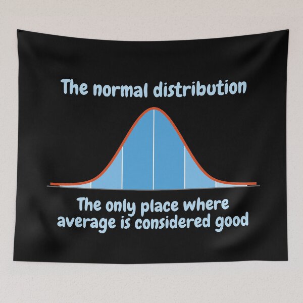 Item preview, The normal distribution, the only place where average is considered good designed and sold by NoetherSym.