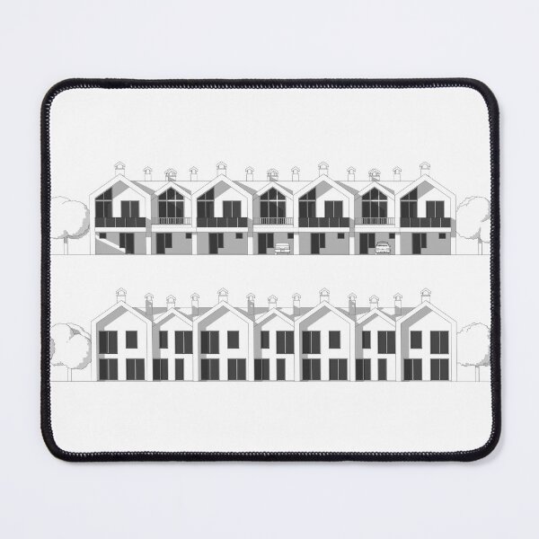 Item preview, Architectural two story townhouse blueprints and drawing designed and sold by Familyshmot.