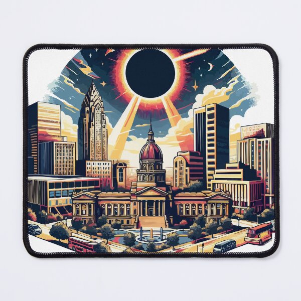 Item preview, bloomington solar eclipse 2024 designed and sold by TshirtTalkYou.