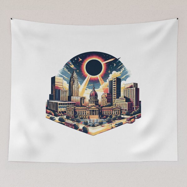 Item preview, bloomington solar eclipse 2024 designed and sold by TshirtTalkYou.
