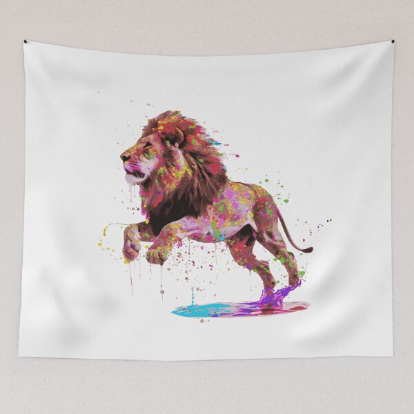 Item preview, Lion Stain Tee designed and sold by LuxeDigiArt.