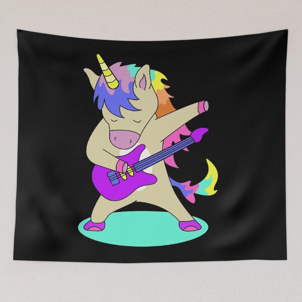 Item preview, Unicorn with guitar | Music, concert, festival designed and sold by WeiderMerch.