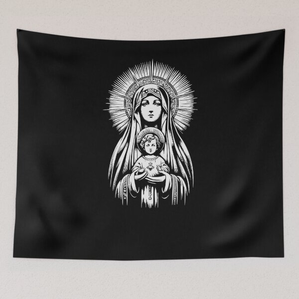 Item preview, Our Lady Of Mount Carmel Saint Mary Powerful Symbol Mother Mary designed and sold by Chmielayka.
