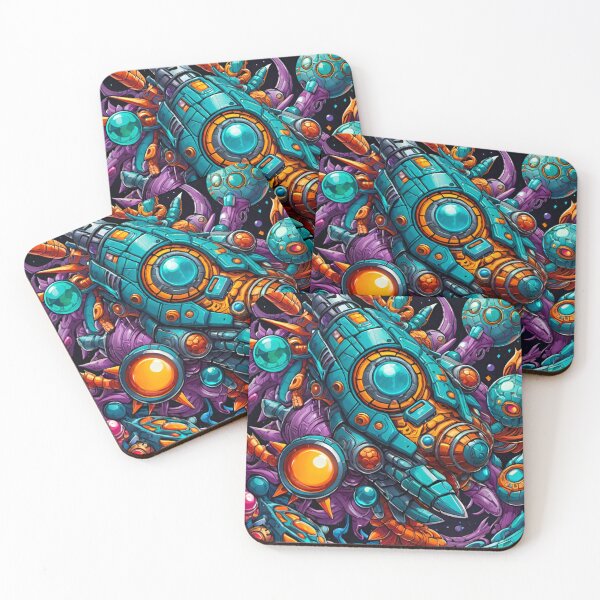 Item preview, Cosmic Voyager: Spaceship Design Pattern designed and sold by GrizzlyCollective.