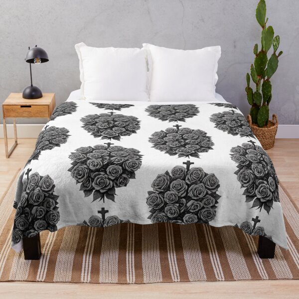 Item preview, Majestic bouquet of roses with a holy cross in impressive black and white designed and sold by Frostquest.