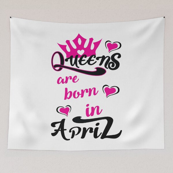 Item preview, Queens are born in April designed and sold by mimsyx.