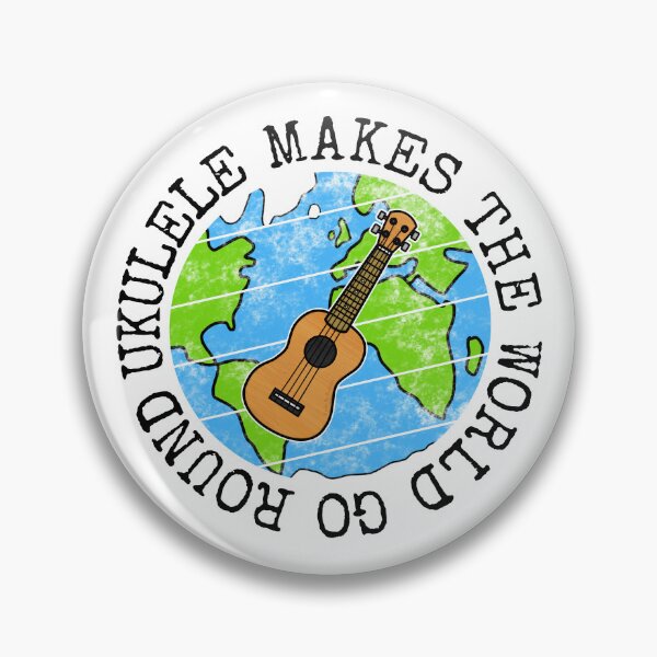 Item preview, Ukulele Makes The World Go Round, Ukulelist Earth Day designed and sold by doodlerob.