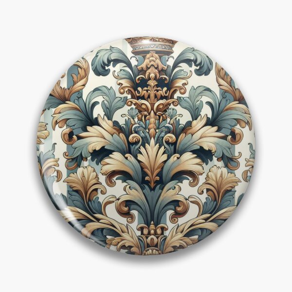 Item preview, Dusk Blue & White Stripes With Baroque designed and sold by DesignsByPrnces.
