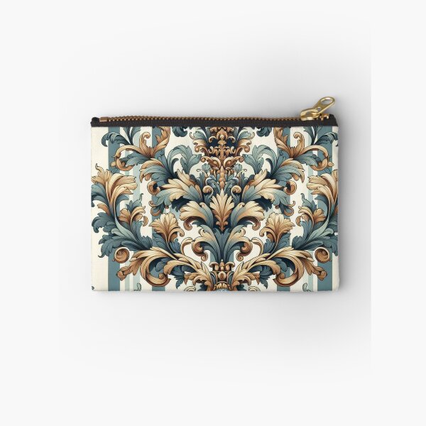 Item preview, Dusk Blue & White Stripes With Baroque designed and sold by DesignsByPrnces.