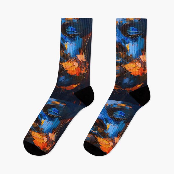 Item preview, Ember Enigma- Unveiling the Man's Serenity Amidst Digital Cigar's Dark Blue Hues designed and sold by OlfactoART Studio.