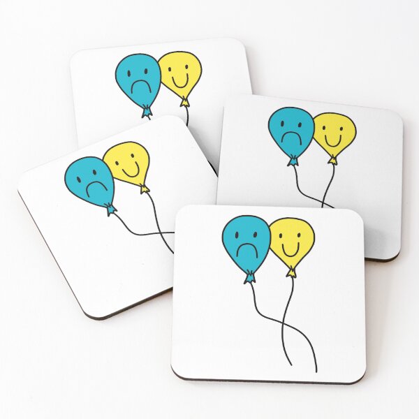 Item preview, Happy Balloon, Sad Balloon designed and sold by StrawberryUnicornCo.