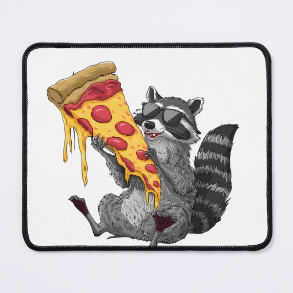 Item preview, Raccoon eating pizza designed and sold by Micjr.