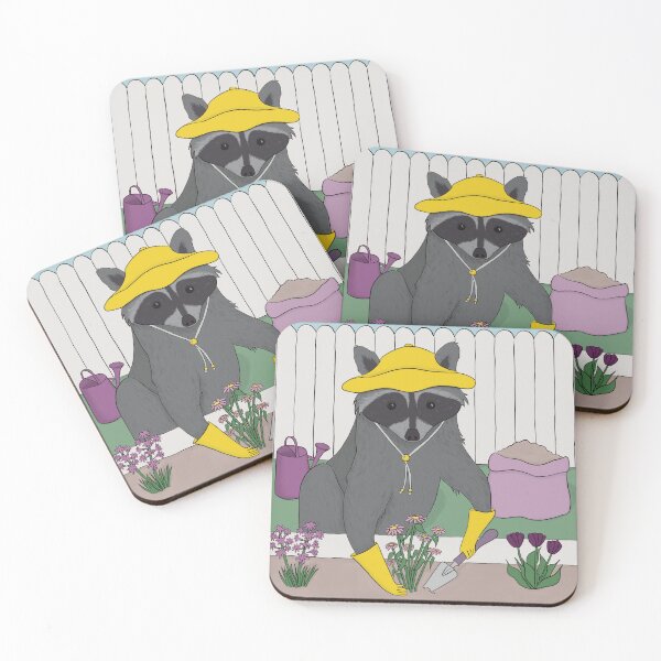 Item preview, Raccoon Gardening designed and sold by emilyswansonart.