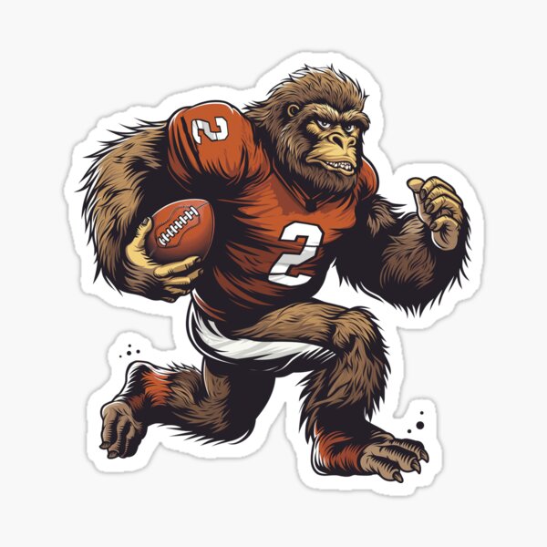 Item preview, Bigfoot American Football Sasquatch designed and sold by Wild-Co.