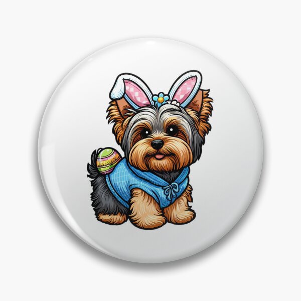 Item preview, Yorkie Easter Joy: Bunny Chic designed and sold by EpicPaws.