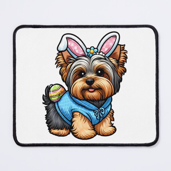 Item preview, Yorkie Easter Joy: Bunny Chic designed and sold by EpicPaws.