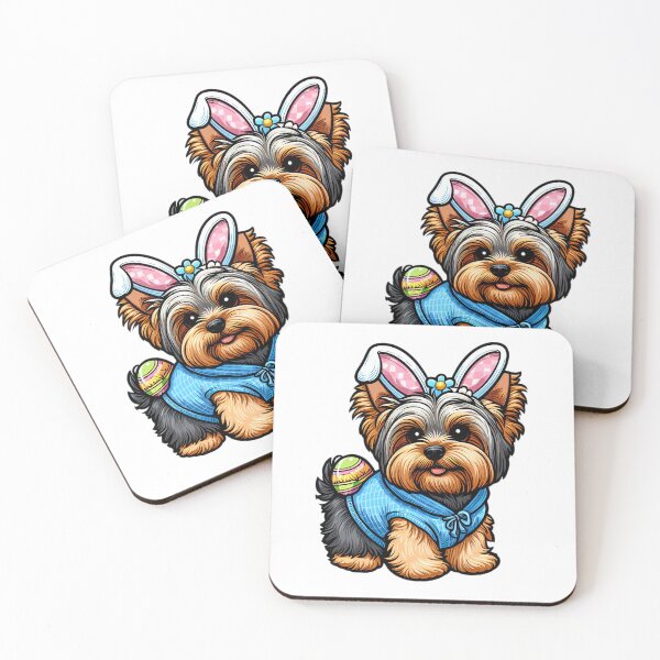 Item preview, Yorkie Easter Joy: Bunny Chic designed and sold by EpicPaws.