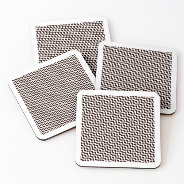 Item preview, Pink Herringbone Chevron Black & White Diagonal Eternal Impressions designed and sold by Alchemy-A-La-G.