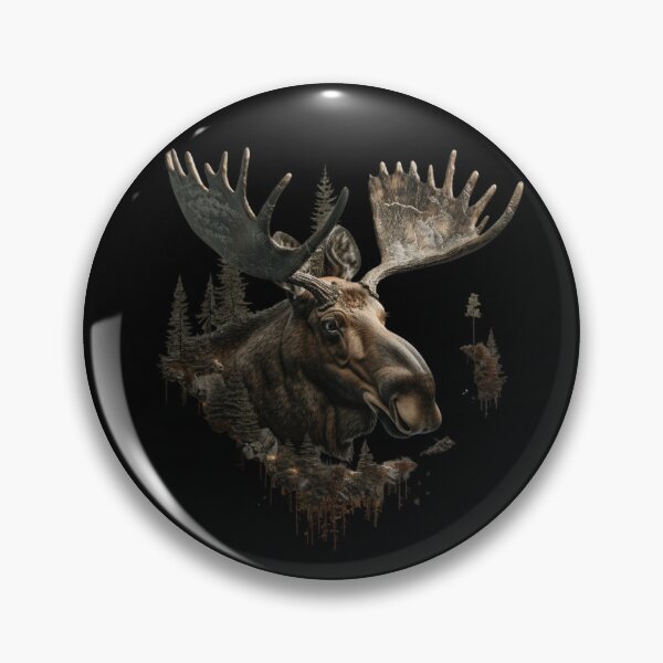 Item preview, My Spirit  Animal is Moose. Moose head with nature. designed and sold by elnexshop.