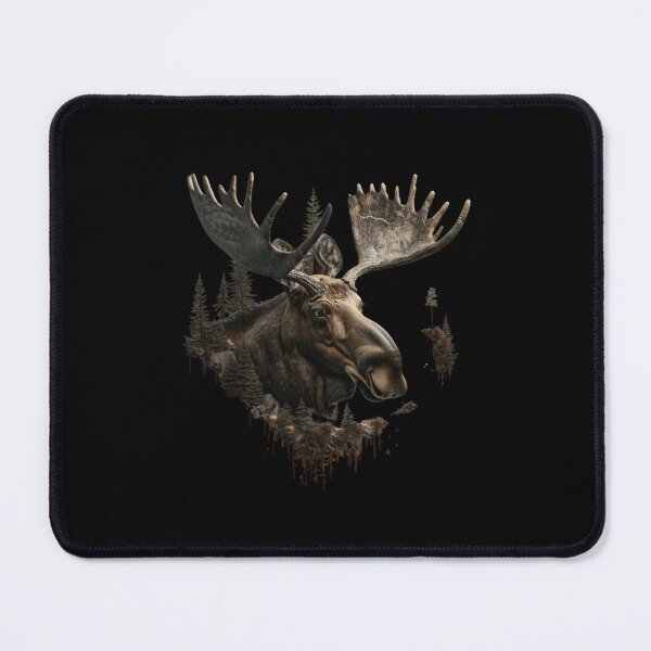 Item preview, My Spirit Animal is Moose. Moose head with nature. designed and sold by elnexshop.