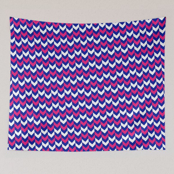 Item preview, Blue White & Pink Herringbone Chevron Diagonal Eternal Impressions designed and sold by Alchemy-A-La-G.