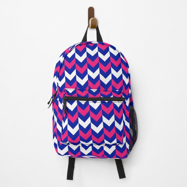 Item preview, Blue White & Pink Herringbone Chevron Diagonal Eternal Impressions designed and sold by Alchemy-A-La-G.