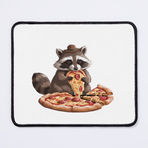 Item preview, Raccoon eating pizza designed and sold by Micjr.