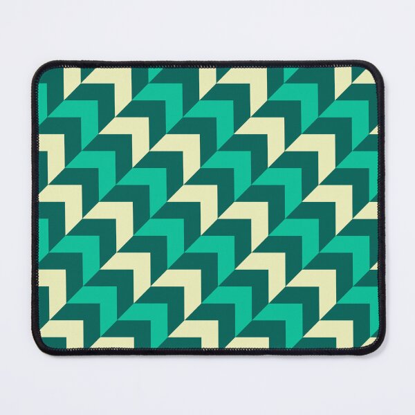 Item preview, Dual Green Herringbone Chevron Yellow Diagonal Eternal Impressions designed and sold by Alchemy-A-La-G.